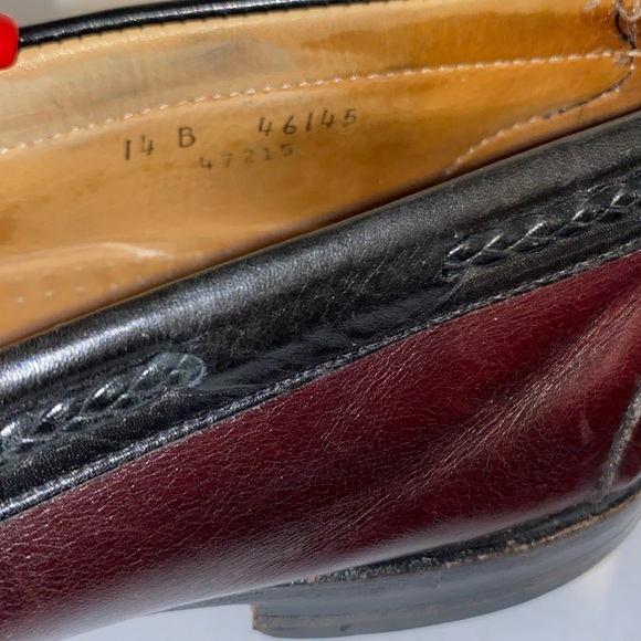 Allen Edmonds Cardamon and Black Woodstock Kiltie Leather Loafers - Picture 9 of 10